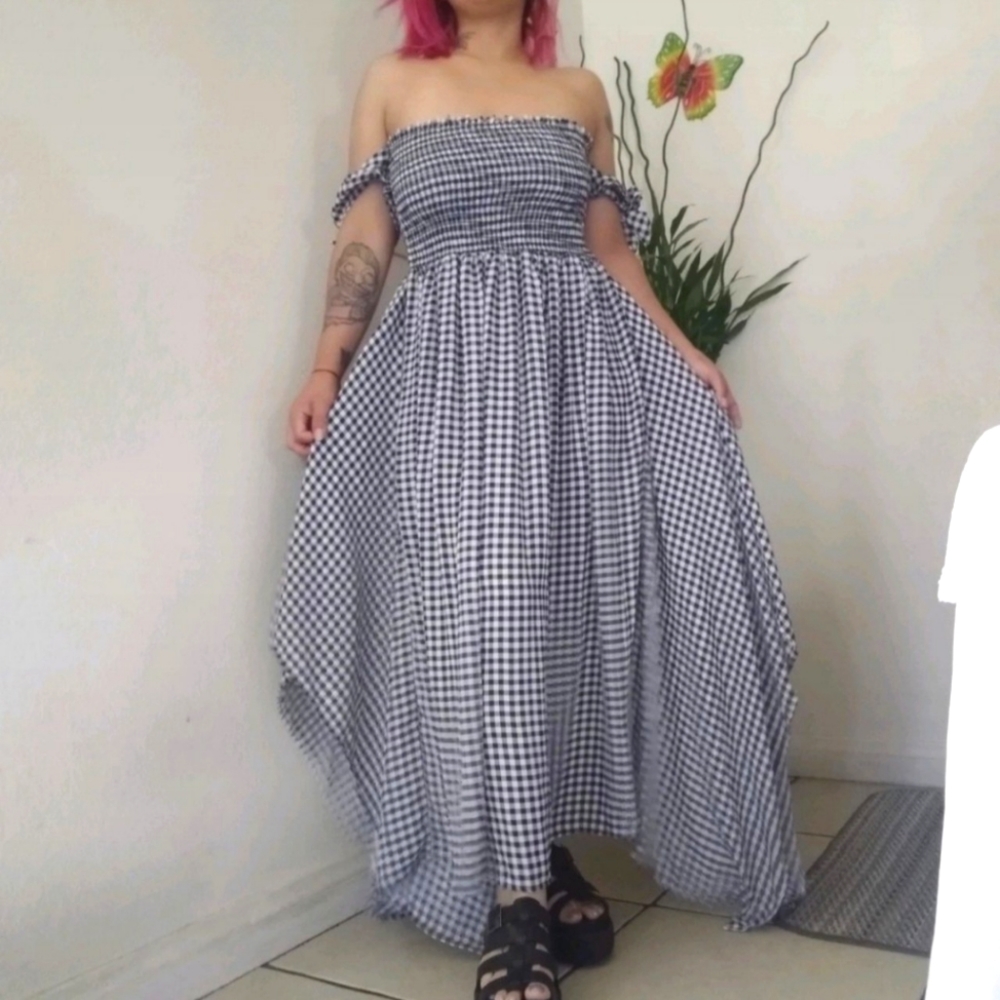 Cottagecore Gingham Dress